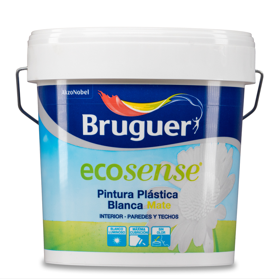 Pintura plástica ecológica Blanco Mate Bruguer 4 L
