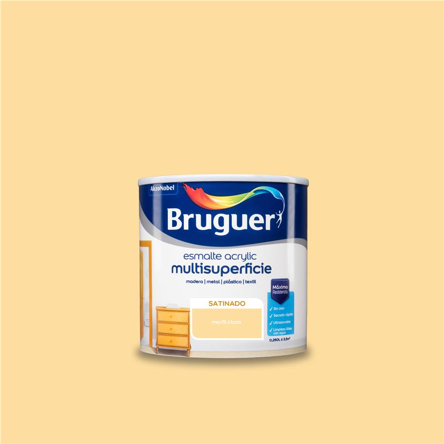 Esmalte Acryllic Multisuperficies Satinado Marfil Claro 0,250L