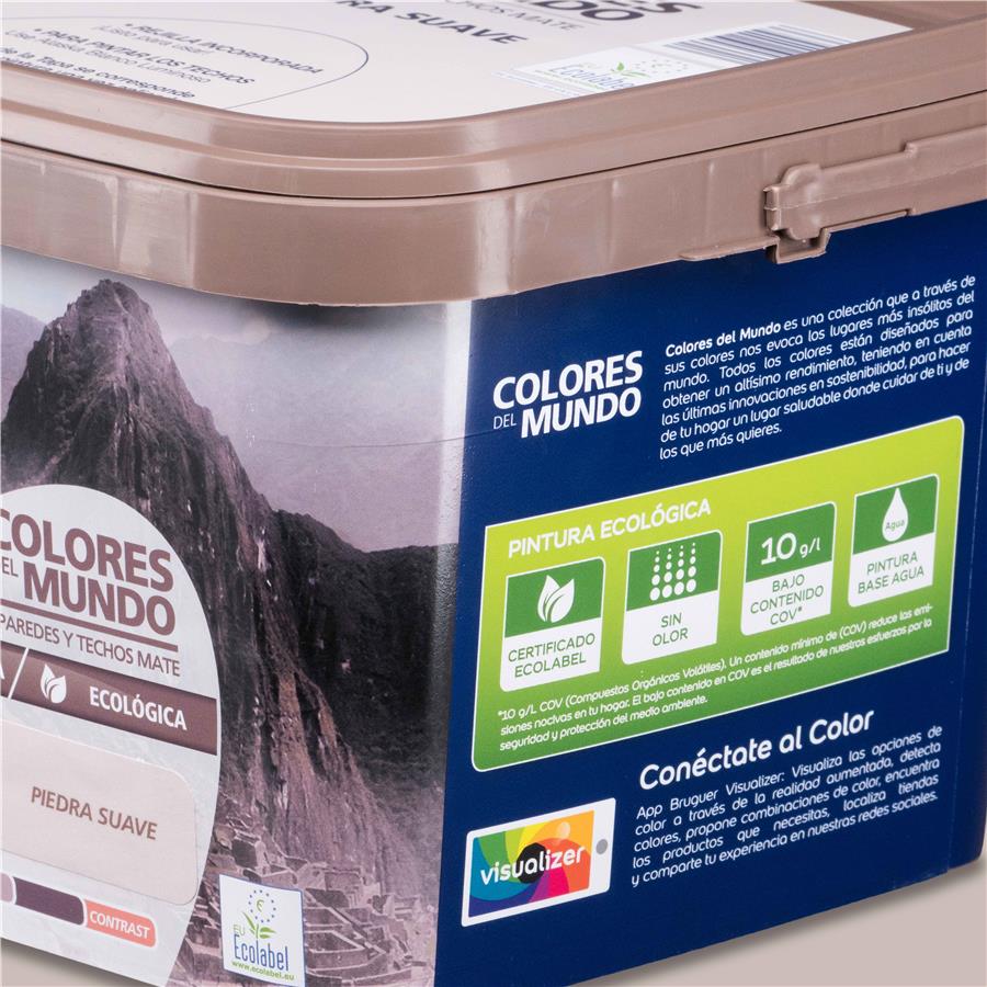 Pintura plástica de interior Perú Piedra Suave Bruguer 4L