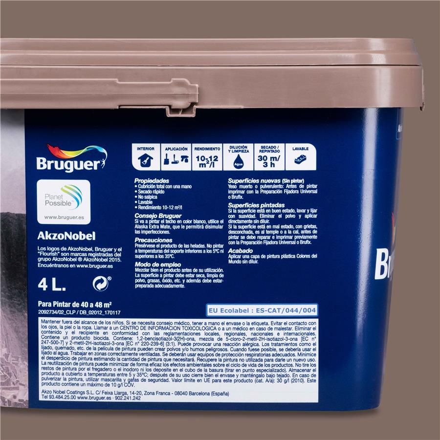 Pintura plástica de interior Perú Piedra Natural Bruguer 4L