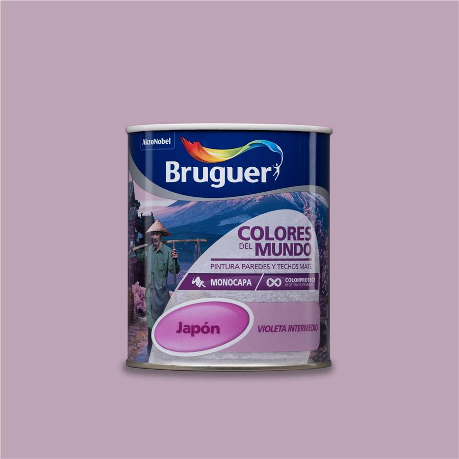 Pintura plástica de interior Japón Violeta Intermedio Bruguer 0,750L