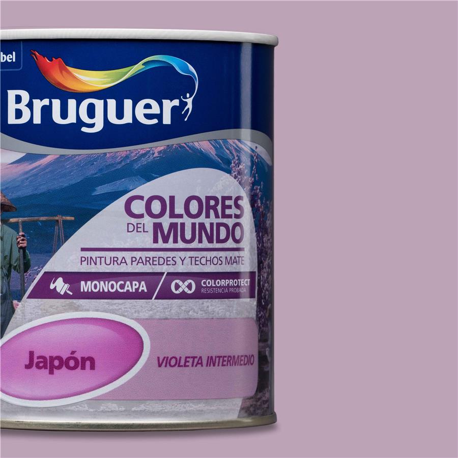 Pintura plástica de interior Japón Violeta Intermedio Bruguer 0,750L