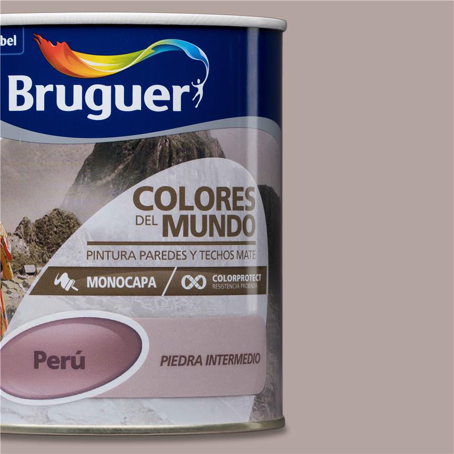 Pintura plástica de interior Perú Piedra Natural Bruguer 0,750L