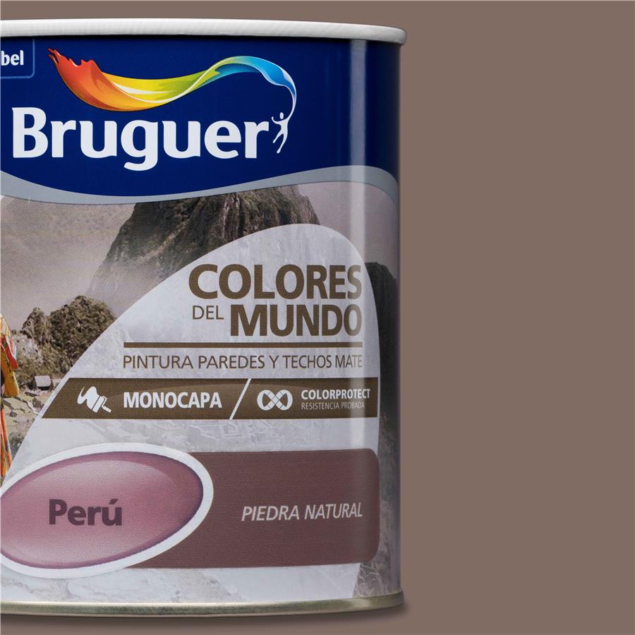 Pintura plástica de interior Perú Piedra Natural Bruguer 0,750L