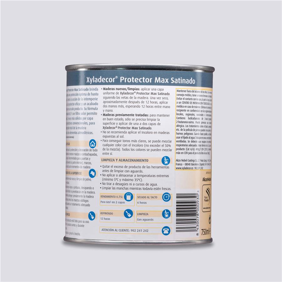 Protector Max Satinado Teca 2,50L