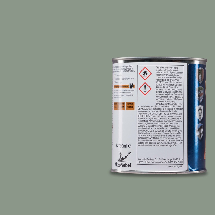 Hammerite acabado Liso Brillante Gris Perla 0,75L