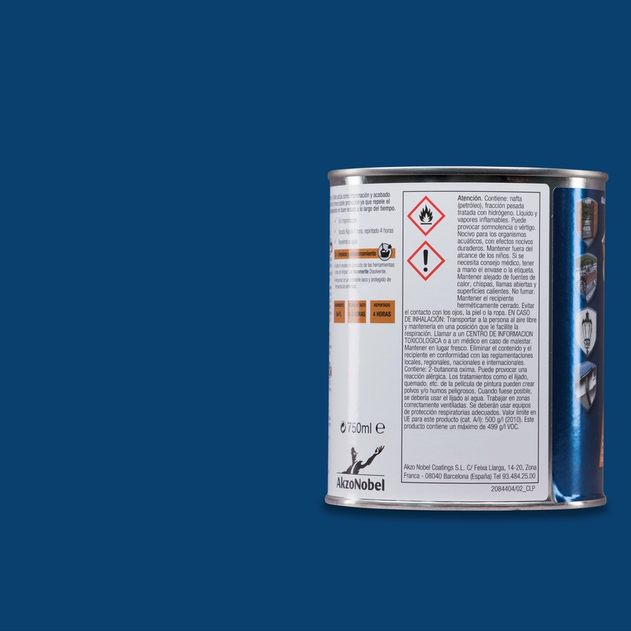 Hammerite acabado Liso Brillante Azul 0,75L