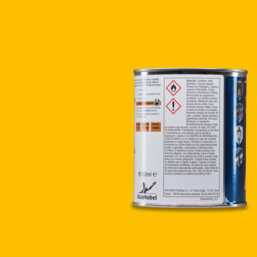 Hammerite acabado Liso Brillante Amarillo 0,25L