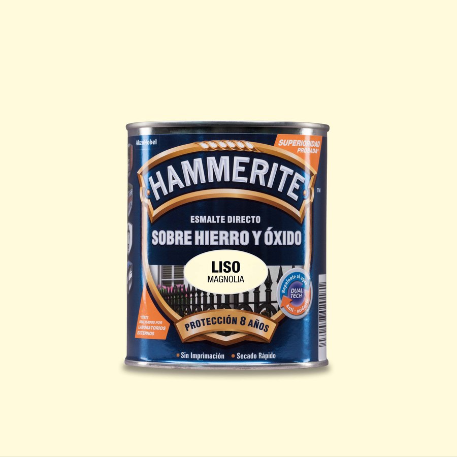 Hammerite acabado Liso Brillante Magnolia 0,25L