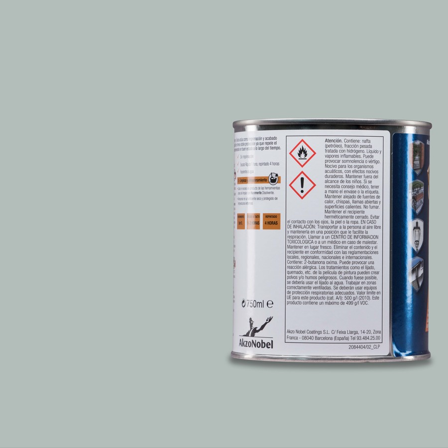 Hammerite acabado Liso Brillante Gris Plata 5L