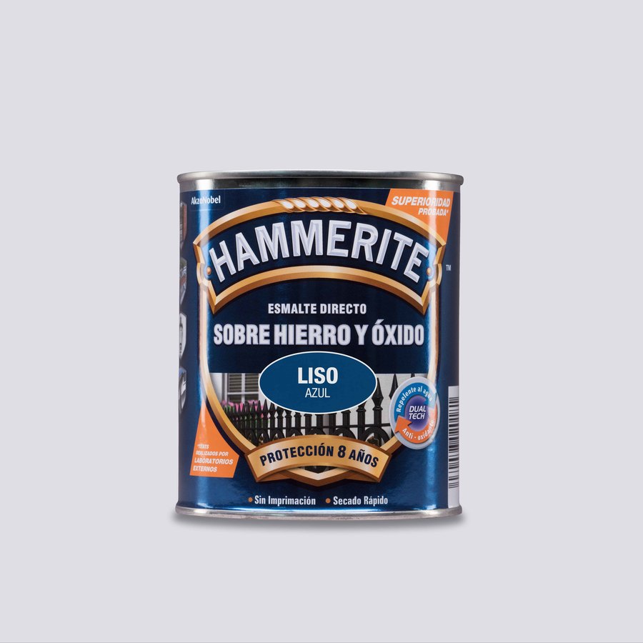 Hammerite acabado Liso Brillante Azul 5L