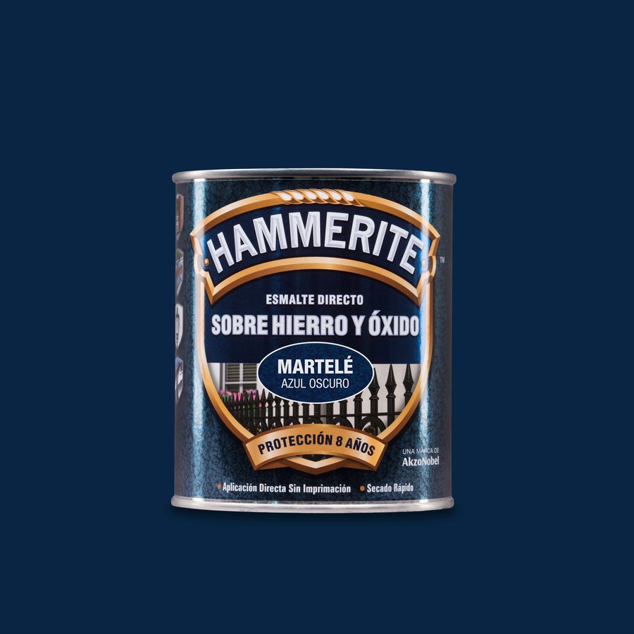 Hammerite acabado Martelé Azul Oscuro 0,75L
