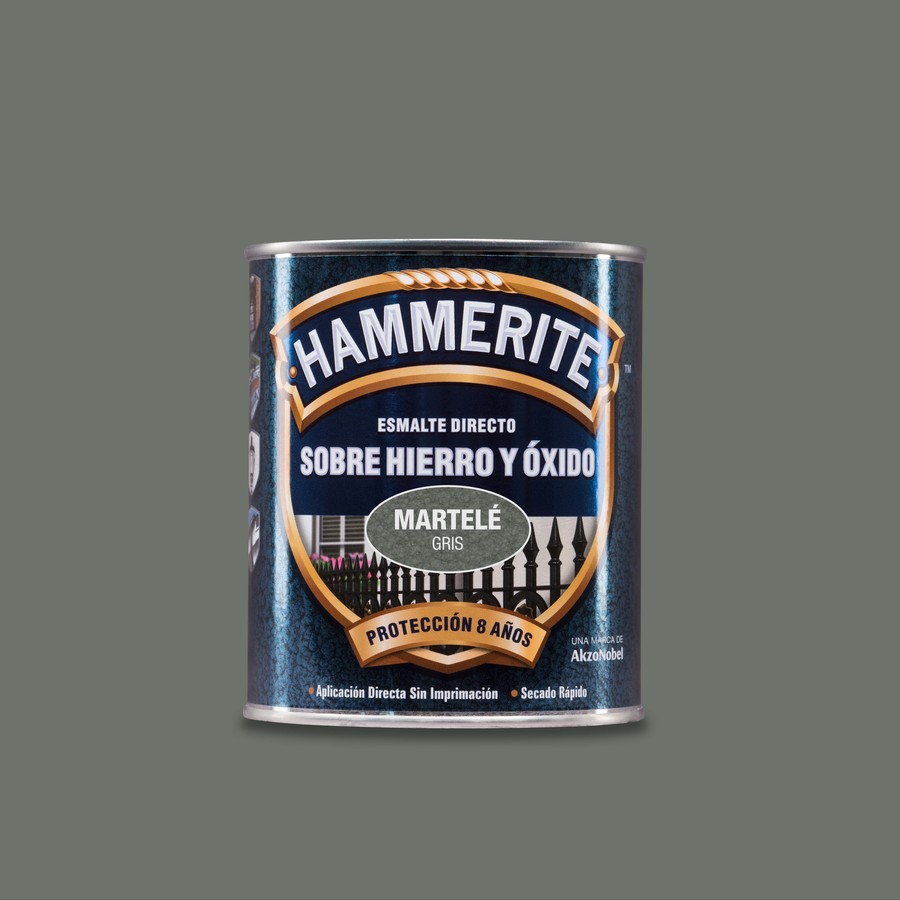 Hammerite acabado Martelé Gris 5L