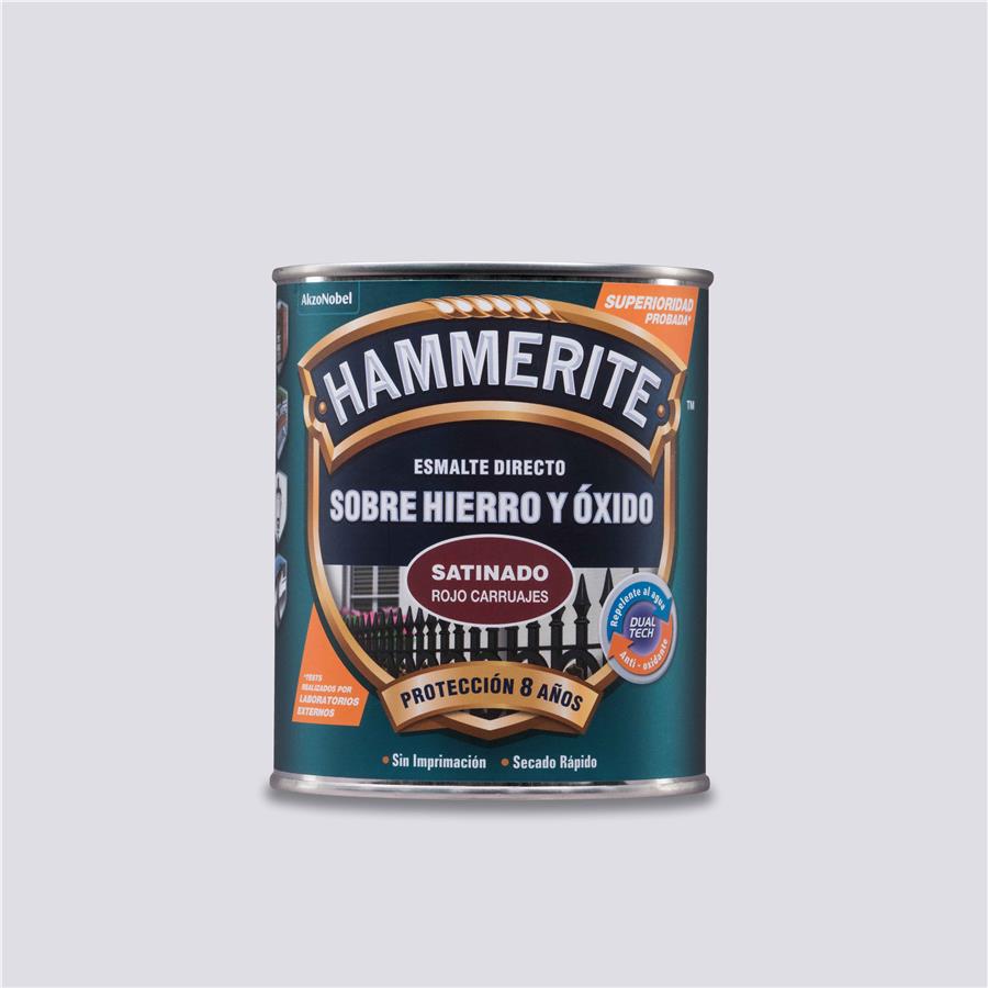 Hammerite acabado Liso Satinado Rojo Carruajes 5L