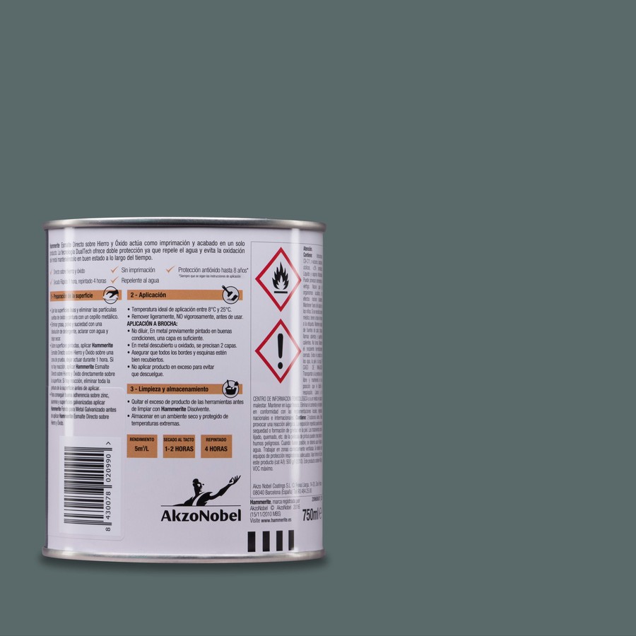 Hammerite acabado Forja Azul 0,750L