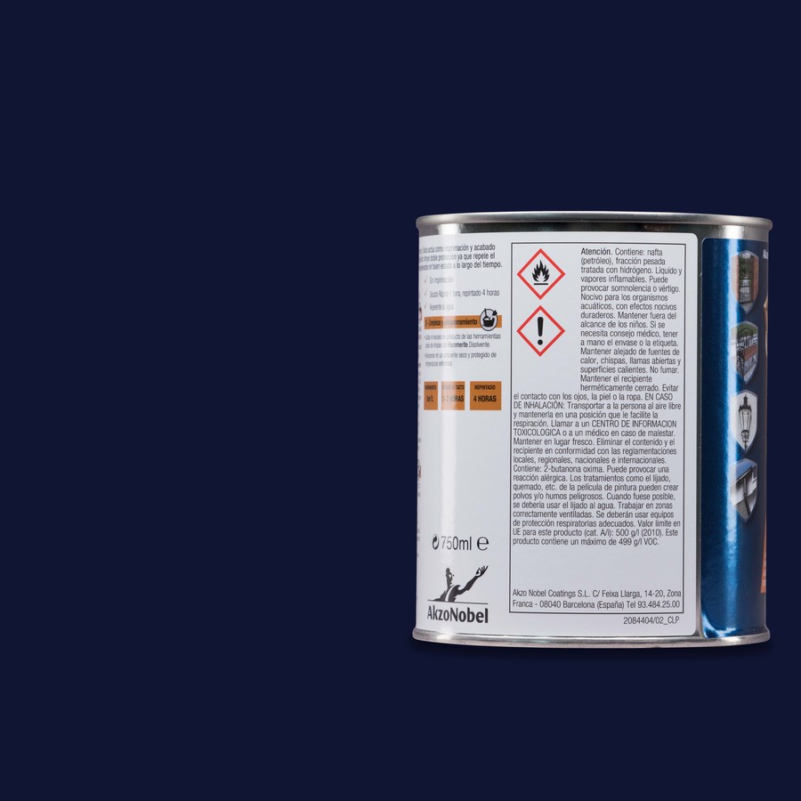 Hammerite acabado Liso Brillante Azul Oscuro 0,75L