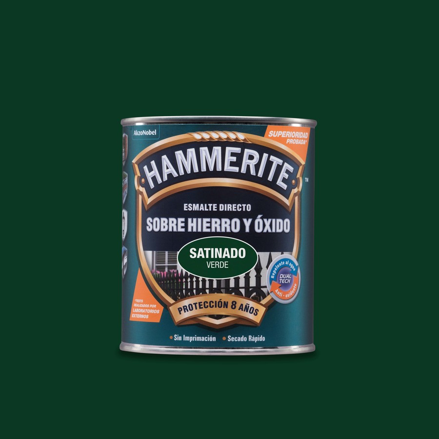 Hammerite acabado Liso Satinado Verde 5L