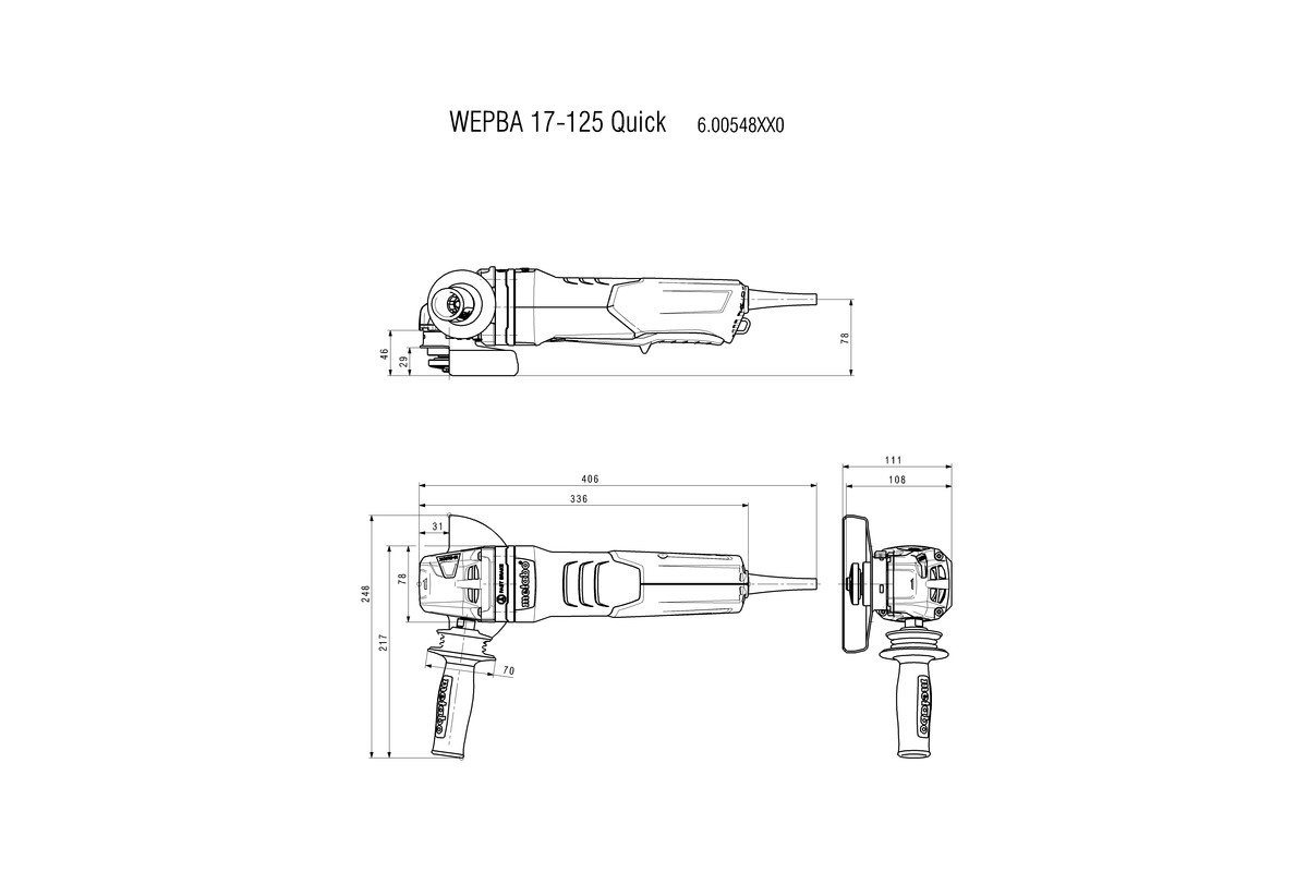 WEPBA 17-125 Quick Amoladora angular