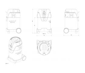 ASA 30 L PC Inox Aspirador universal