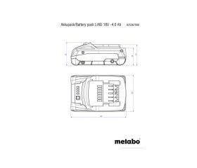 Batería LiHD 18 V - 4,0 Ah (625367000)