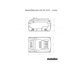 Batería LiHD18 V - 10,0 Ah (625549000)