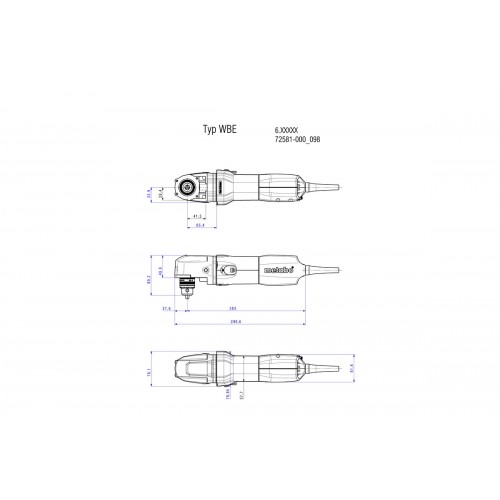 WBE 700 Taladro angular