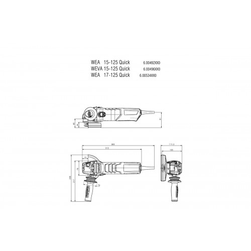 WEA 17-125 Quick Amoladora angular