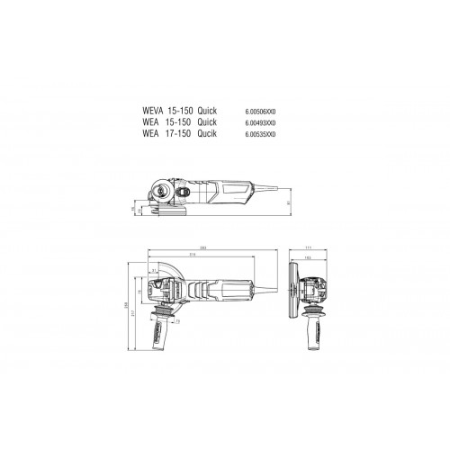 WEA 17-150 Quick Amoladora angular