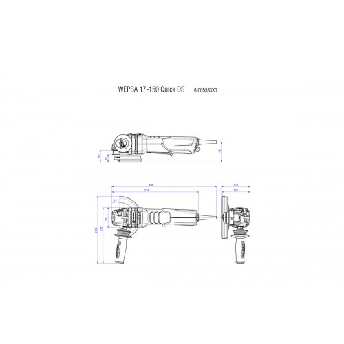 WEPBA 19-150 Q DS M-Brush Amoladora angular