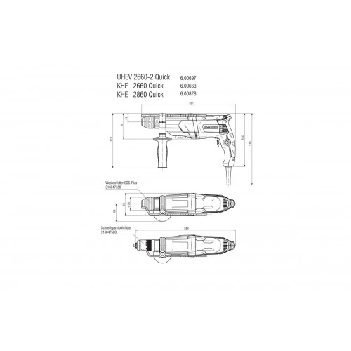 UHE 2660-2 Quick Martillo multiusos