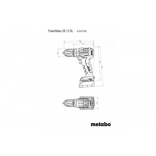 PowerMaxx SB 12 BL Taladro atornillador de percusión de batería