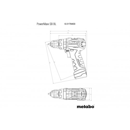 PowerMaxx SB BL Taladro atornillador de percusión de batería