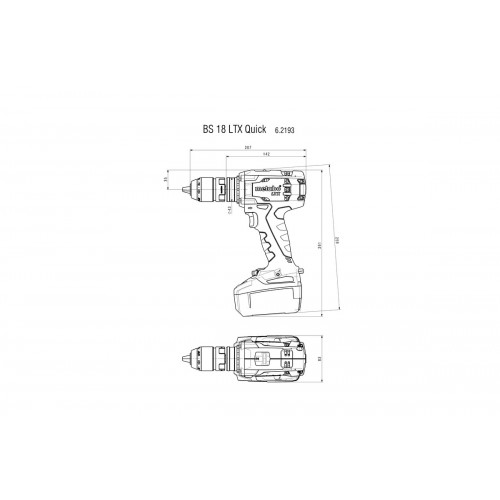 BS 18 LTX Quick Taladro atornillador de batería