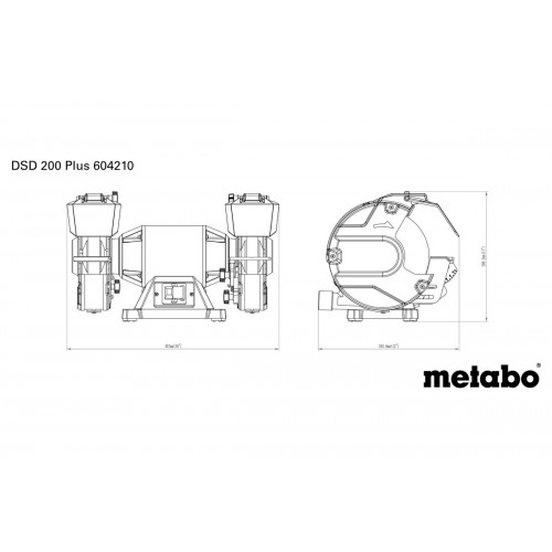 DSD 200 Plus Esmeriladora doble