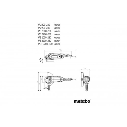 WE 2200-230 Amoladora angular