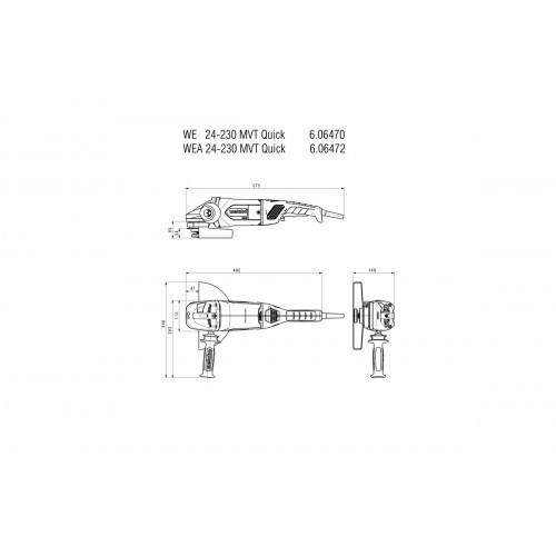 WE 24-230 MVT Quick Amoladora angular