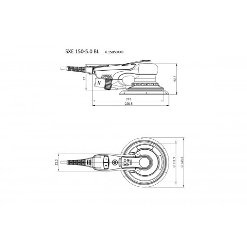 SXE 150-5.0 BL Lijadora excéntrica