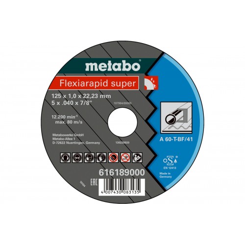 Flexiarapid super 125x1,0x22,23 acero, TF 41 (616189000)