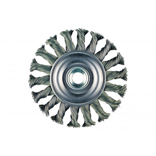 Cepillo redondo 100x0,5x10 mm/ M 14, acero, trenzado, acod. (623803000)