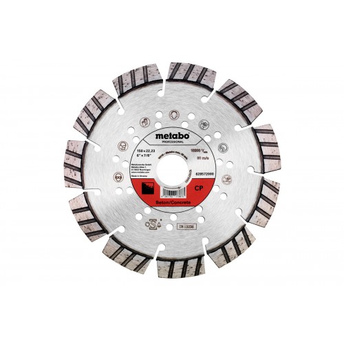 Disco de cortar de diamante 150x22,23mm, 