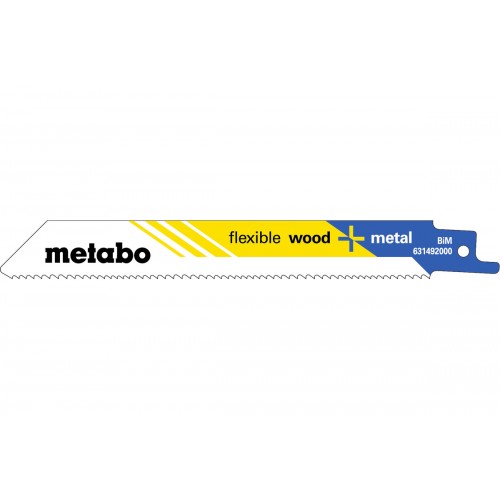 5 hojas para sierras de sable "flexible wood + metal" 150 x 0,9 mm (631492000)