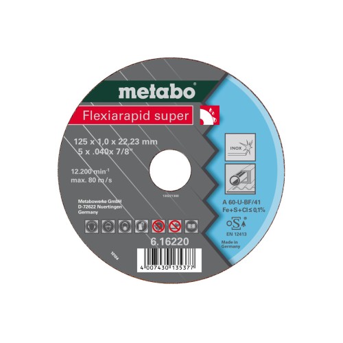 Clase de calidad A 36-U / A 46-U / A 60-U "Flexiarapid Super" Inox HydroResist