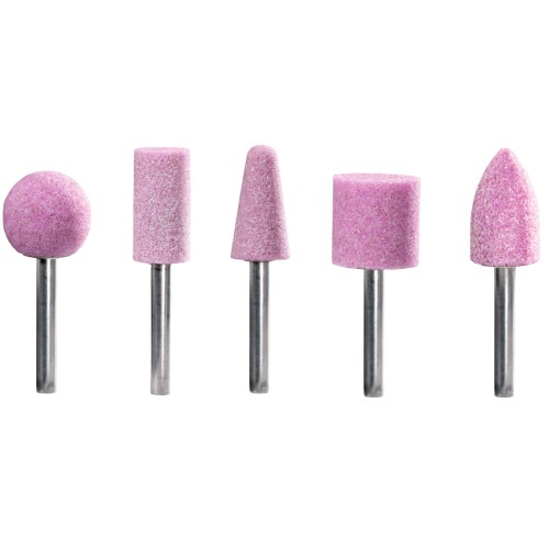 Muelas montadas en set, corindón especial