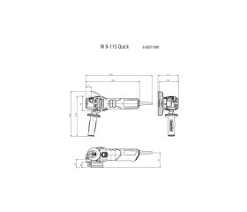 Amoladora angular W 9-115 Quick (600371000)