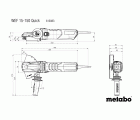Amoladora angular de cabeza plana WEF 15-150 Quick (613083000)