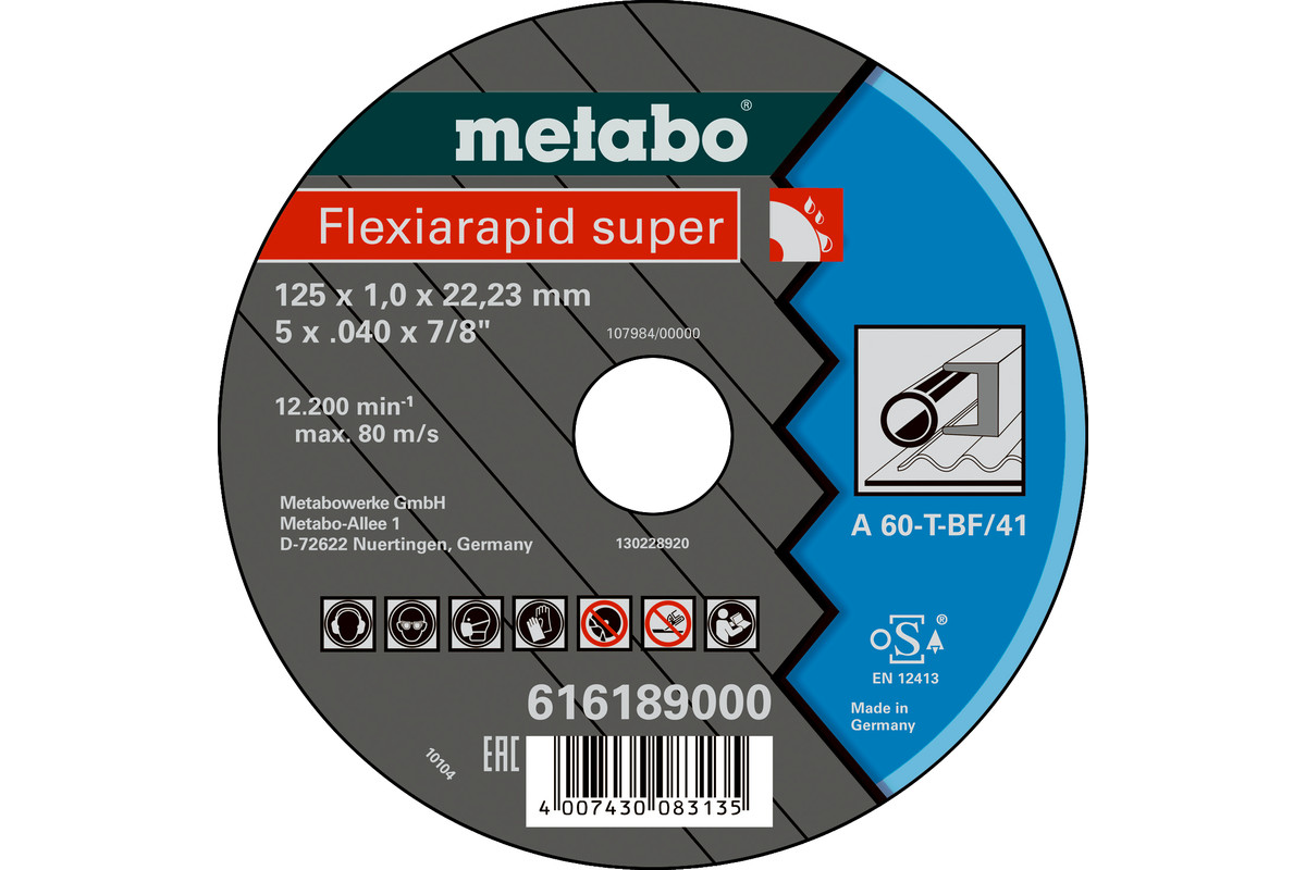 Flexiarapid super 125x1,0x22,23 acero, TF 41