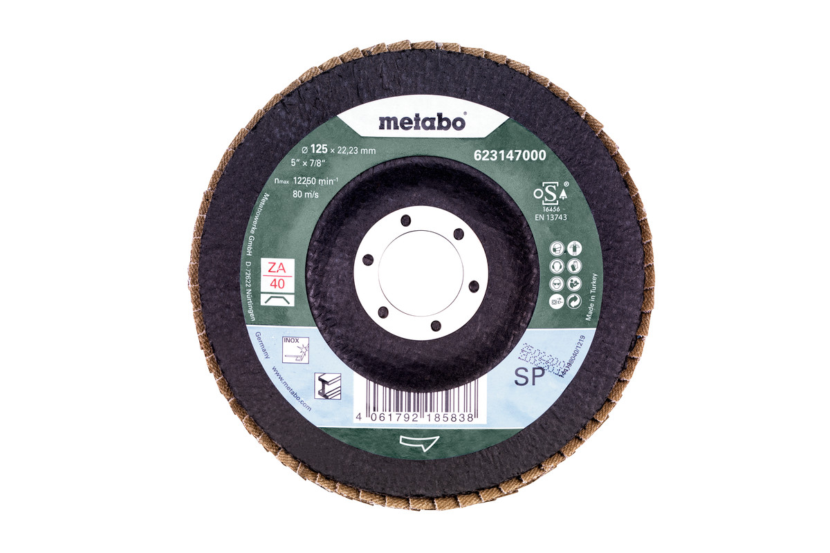Disco abrasivo de láminas 125 mm P 40, SP-CZr