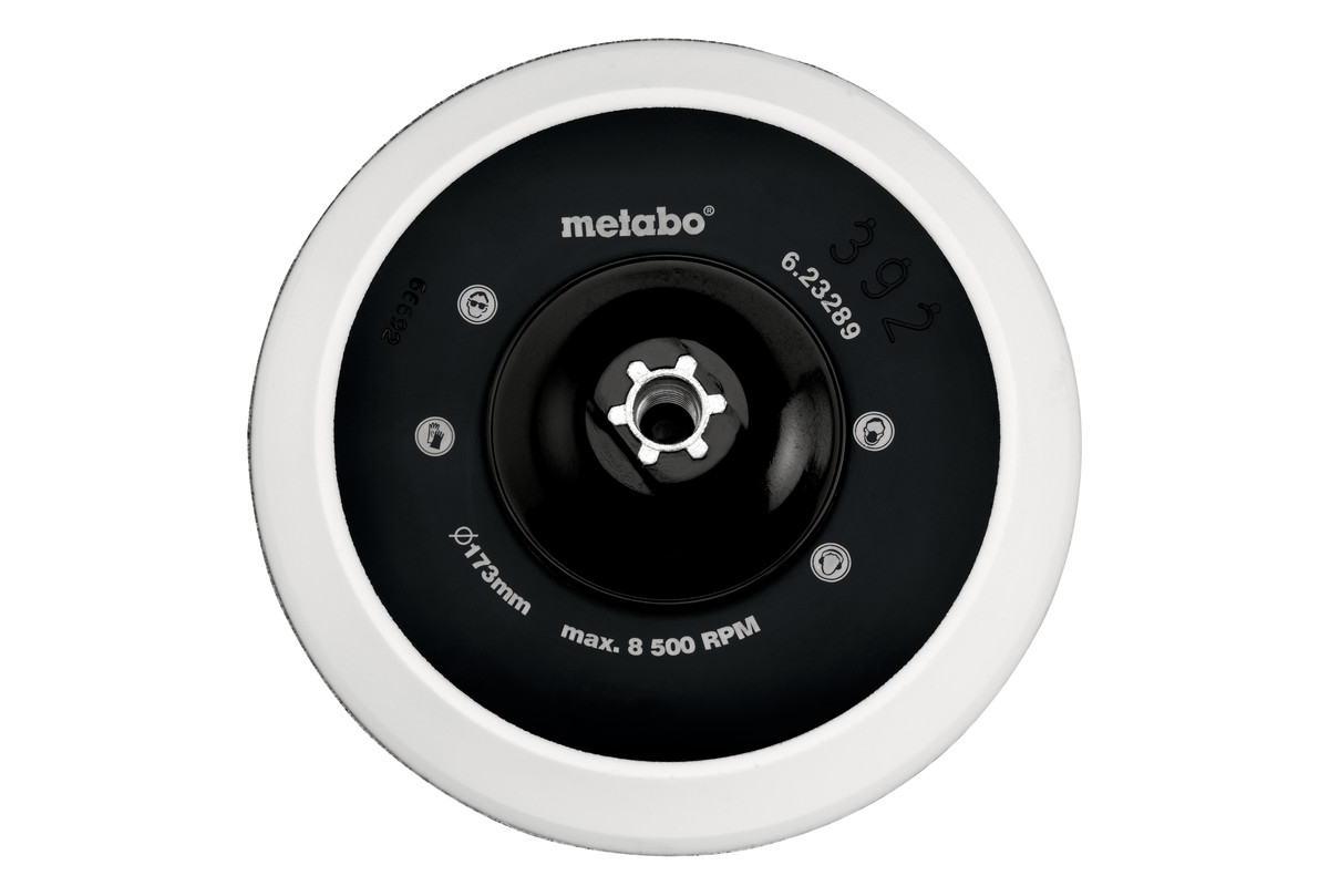 Plato de apoyo con enganche con tejido autoadherente 173 mm M 14