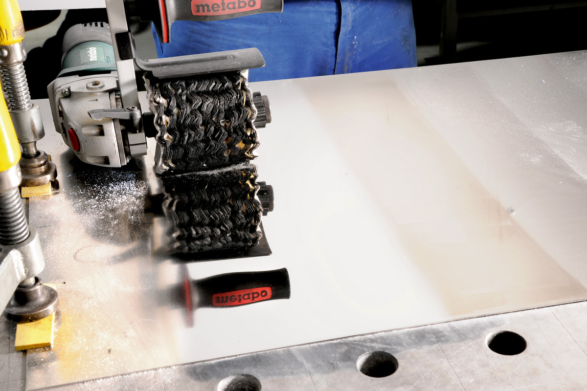 8 anillos pulidores de vellón blando, 100x10 mm