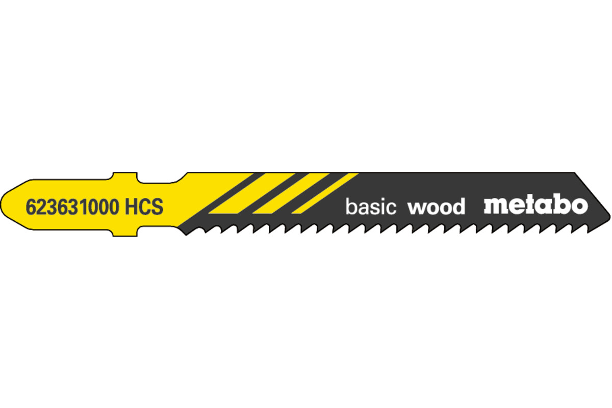 5 hojas para sierra de calar "basic wood" 51/ 2,0 mm